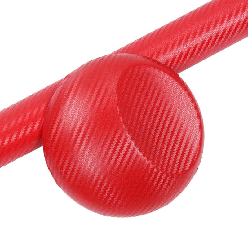 LZLRUN 3D Carbon Fiber Vinyl Wrap - Outdoor Rated for Automotive Use - 12" x 60" Includes a Set of Installation Tools (Red) - Image 2